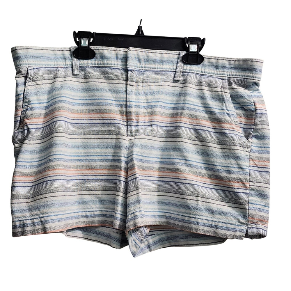 Gap Striped Shorts‎ Casual Everyday Summer Blue Orange White Size 14
